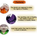 Cute Small Monk Lord Buddha Showpieces, 3-Piece Set | Miniature Buddha Figurines