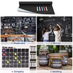 Black Board Wall Sticker with for School, Office, College (60X200 cm)