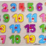 Wooden Number Puzzle for Kids – Interactive Educational Learning Toy (1-20)