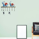 Metal Elephant Baby Key Holder
