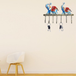 Metal Elephant Baby Key Holder