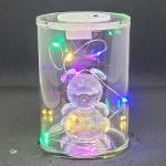 LED Decorative Light with Teddy Bear Crystal Figurines and Romantic Accents