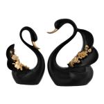 Black Swans Showpiece  for Perfect Home Decor Showpiece for Living Room, Office, and Gifting
