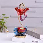 Blue Ganesh Statue T Light Holder