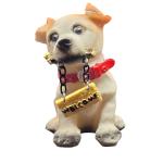 Cute Miniature Puppy with Welcome Board – Adorable Figurine for Home Decor
