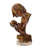 Mother & Baby Sculpture | Heartwarming Mother-Child Figurine | Elegant Mother's Love Statue for Home Decor & Gifts