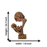 Mother & Baby Sculpture | Heartwarming Mother-Child Figurine | Elegant Mother's Love Statue for Home Decor & Gifts