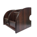 Multi-Functional Wooden Desk Organizer with Pen & Pencil Holder and Drawer