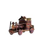 Metal Antique Painted Engine Pen Holder
