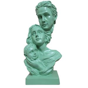Polyresin Family of 3 Statue | Elegant Home Décor Figurine for Living Room & Perfect Gifting Idea