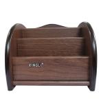 Wooden Desk Organizer: Pen Stand, Card Holder & Stationery Stand for Office and Student Use