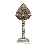 Metal Lord Muruga’s Vel Double-Sided (2") - Gold, Silver & Bronze Finish | Perfect for Car Dashboard, Home Decor, Pooja Room, and Spiritual Gifts