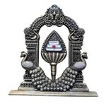 Murugan Vel with Peacock and Arch – Lord Murugan Vel Idol for Car Dashboard, Pooja Room, Home & Office Decor(10 cms)