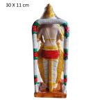 Elegantly Crafted Handmade Lord Murugan Statue | God Karthikeyan Idol (Height - 12 Inch, Multicolor)